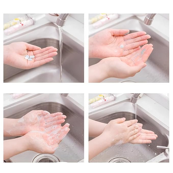 Paper Soap Bottle Pack of 24 – Mini Travel Soap Sheets for Hand Wash - Image 6